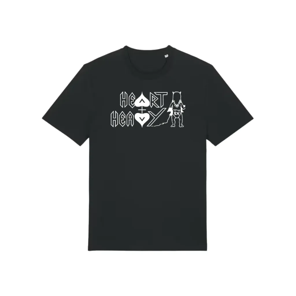 T-Shirt (black) Heart & Heavy Logo (XXL)