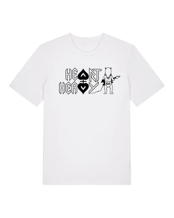T-Shirt (white) Heart & Heavy Logo (XXL)